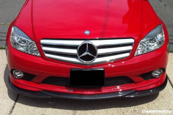 2008-2011 Mercedes Benz W204 C Class L1 Style Carbon Fiber Front Lip (Excluded C63)