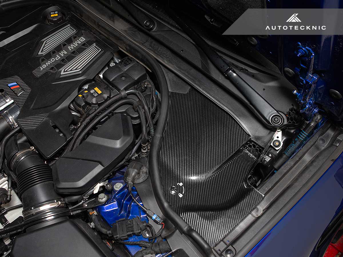 AutoTecknic Dry Carbon Engine Cowl Panel Trim Set - F90 M5