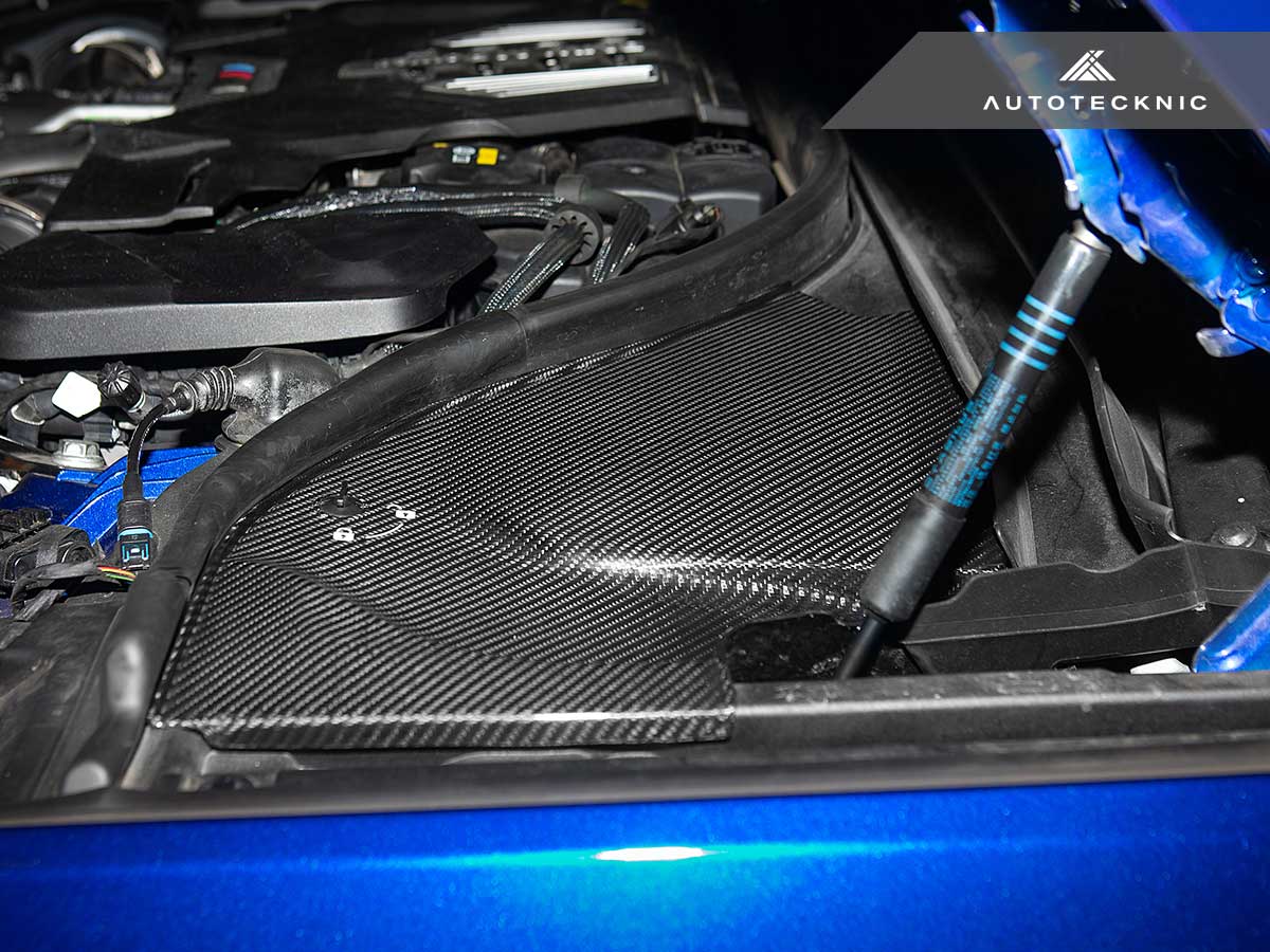 AutoTecknic Dry Carbon Engine Cowl Panel Trim Set - F90 M5
