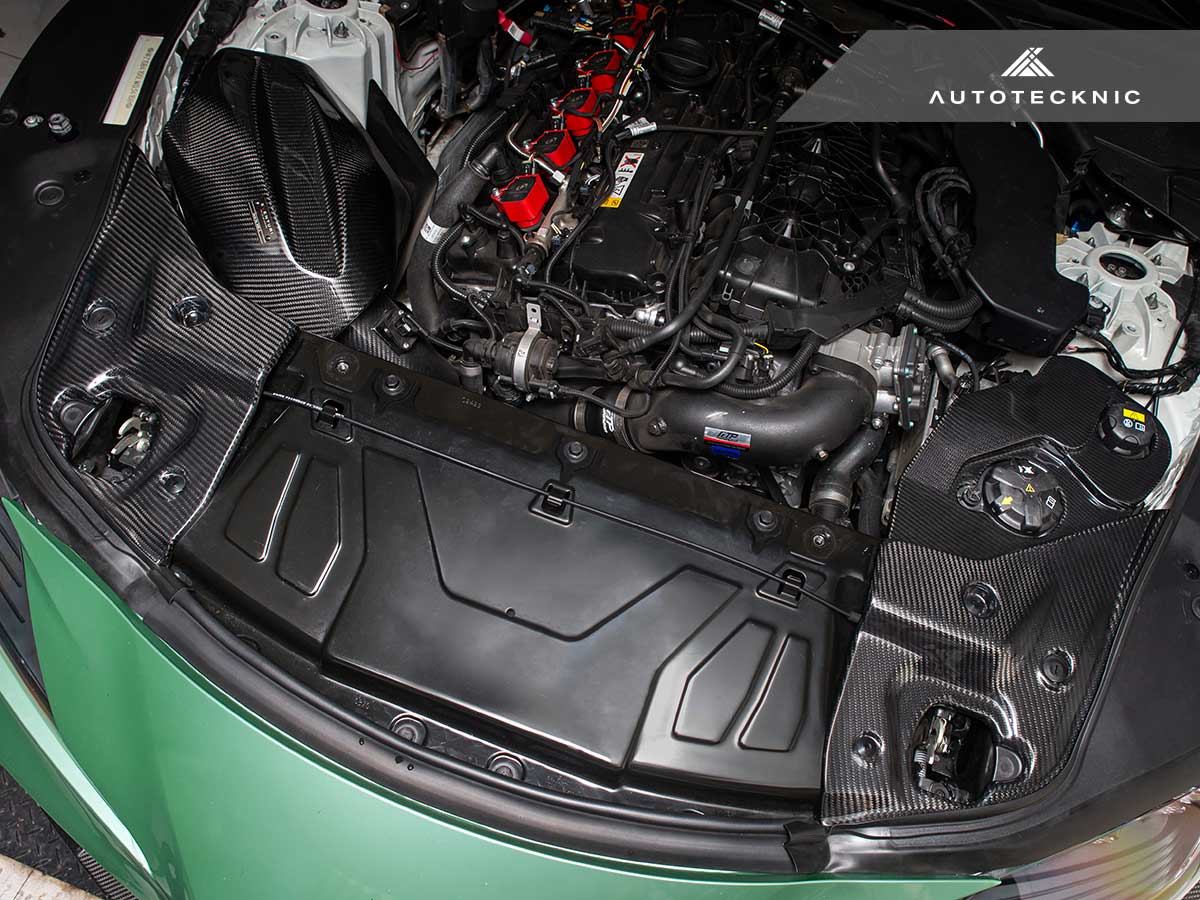 AutoTecknic Dry Carbon Fiber Engine Bay Trim - A90 Supra