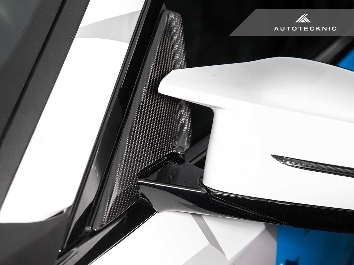 AutoTecknic Dry Carbon Side Mirror Wind Deflector Set - G87 M2