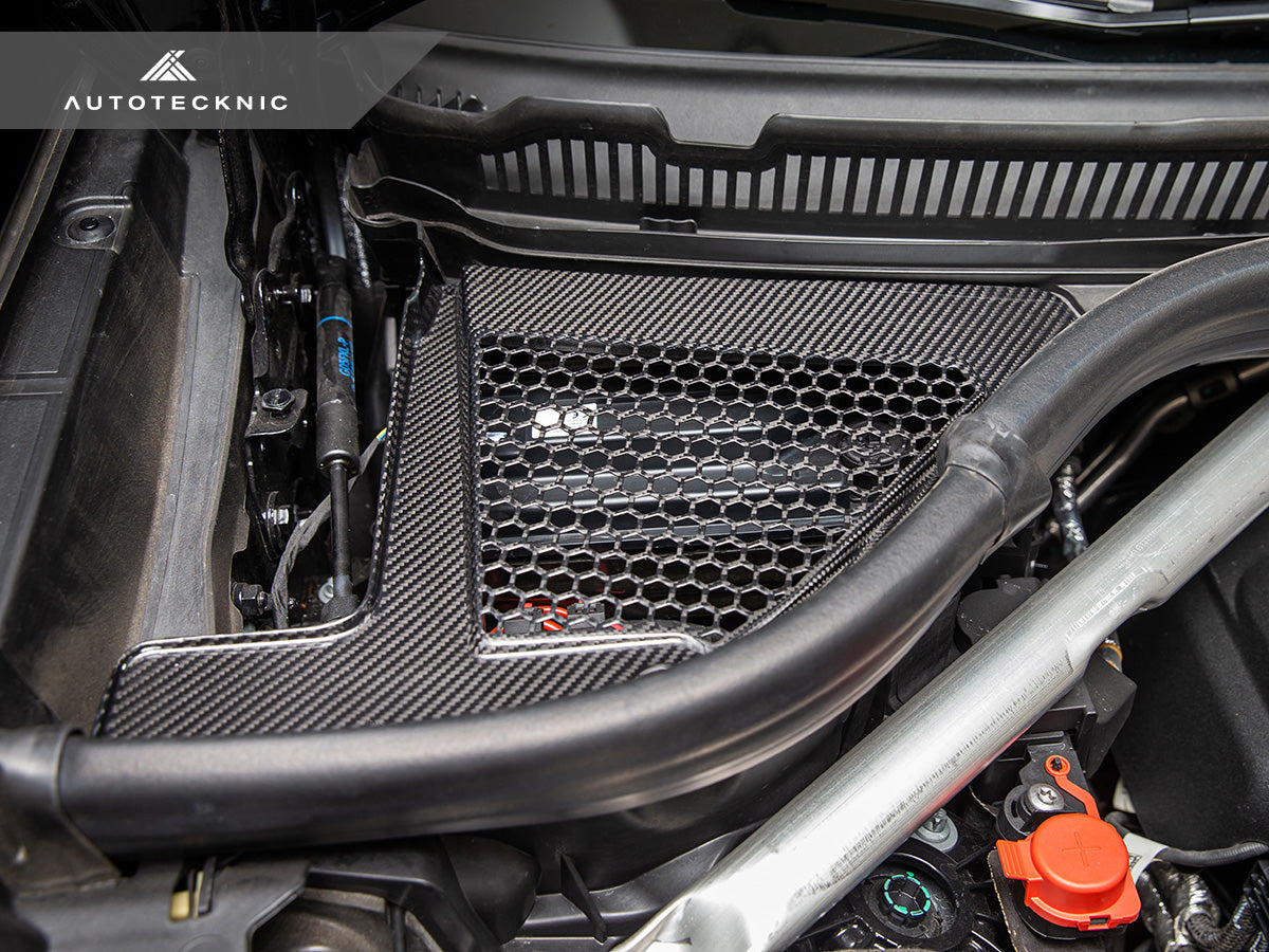 AutoTecknic Dry Carbon Engine Cowl Panel Trim Set - F95 X5M | F96 X6M