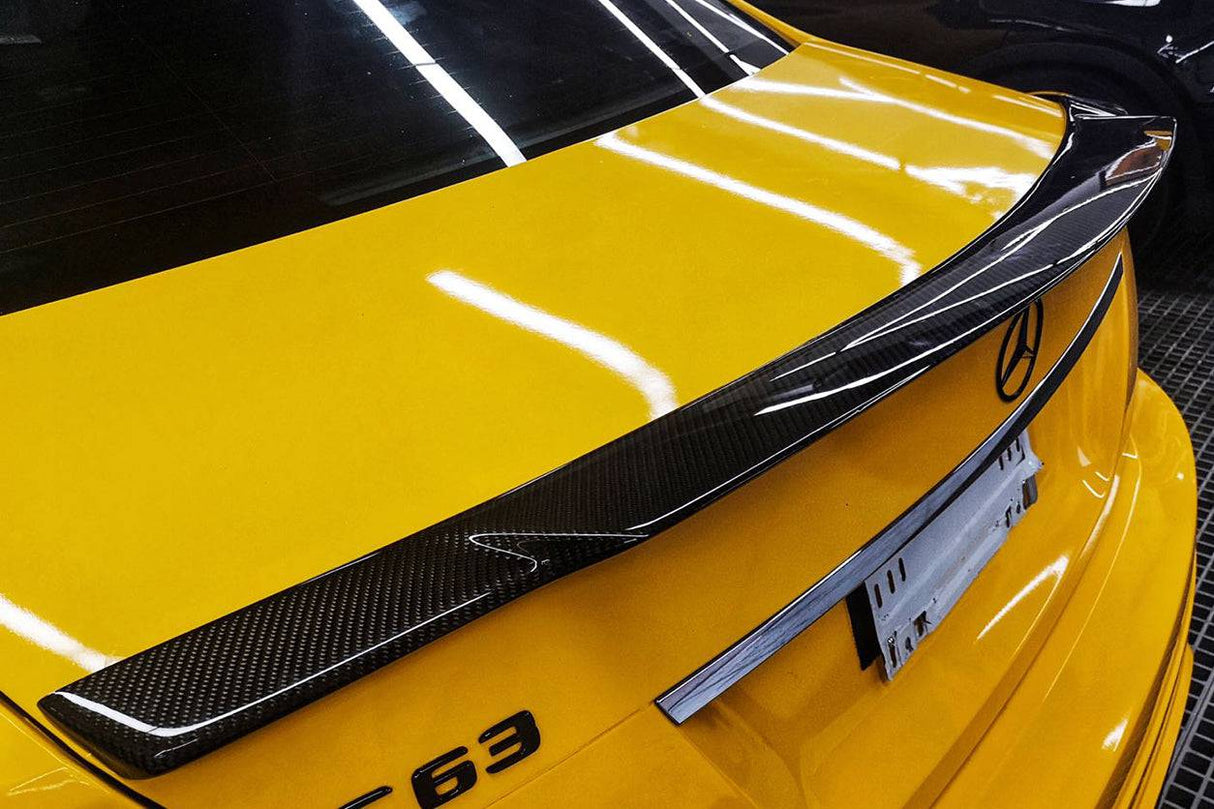 2008-2013 Mercedes Benz W204 Sedan C Class C63 AMG C74 Style Carbon Fiber Spoiler
