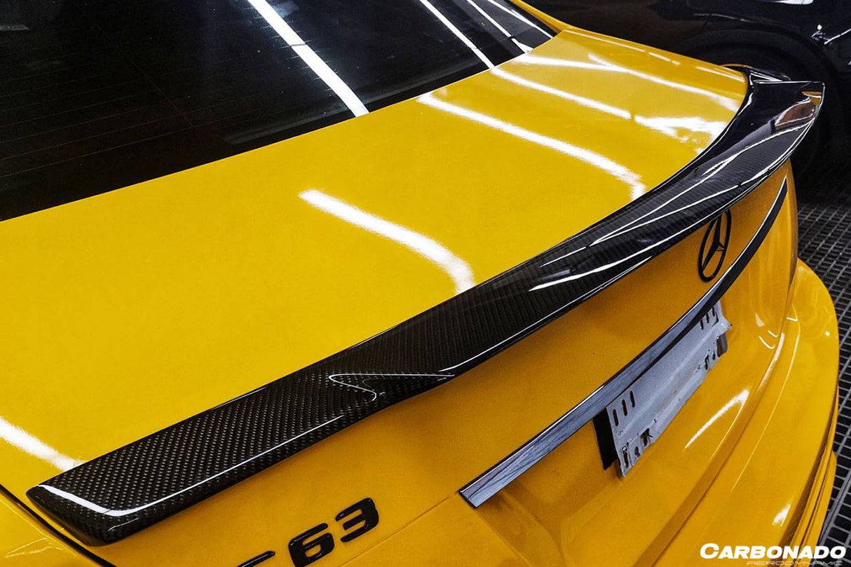 2008-2013 Mercedes Benz W204 Sedan C Class C63 AMG C74 Style Carbon Fiber Spoiler
