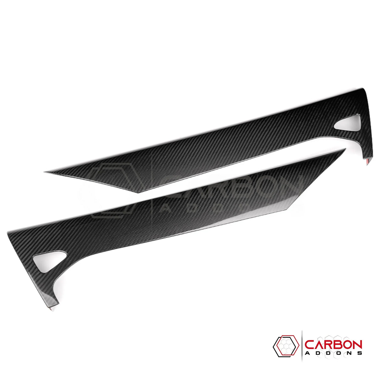 C8 Corvette Real Carbon Fiber Inner Door Upper Panels | Stingray, Z51, Z06 & E-Ray (2020–2027)