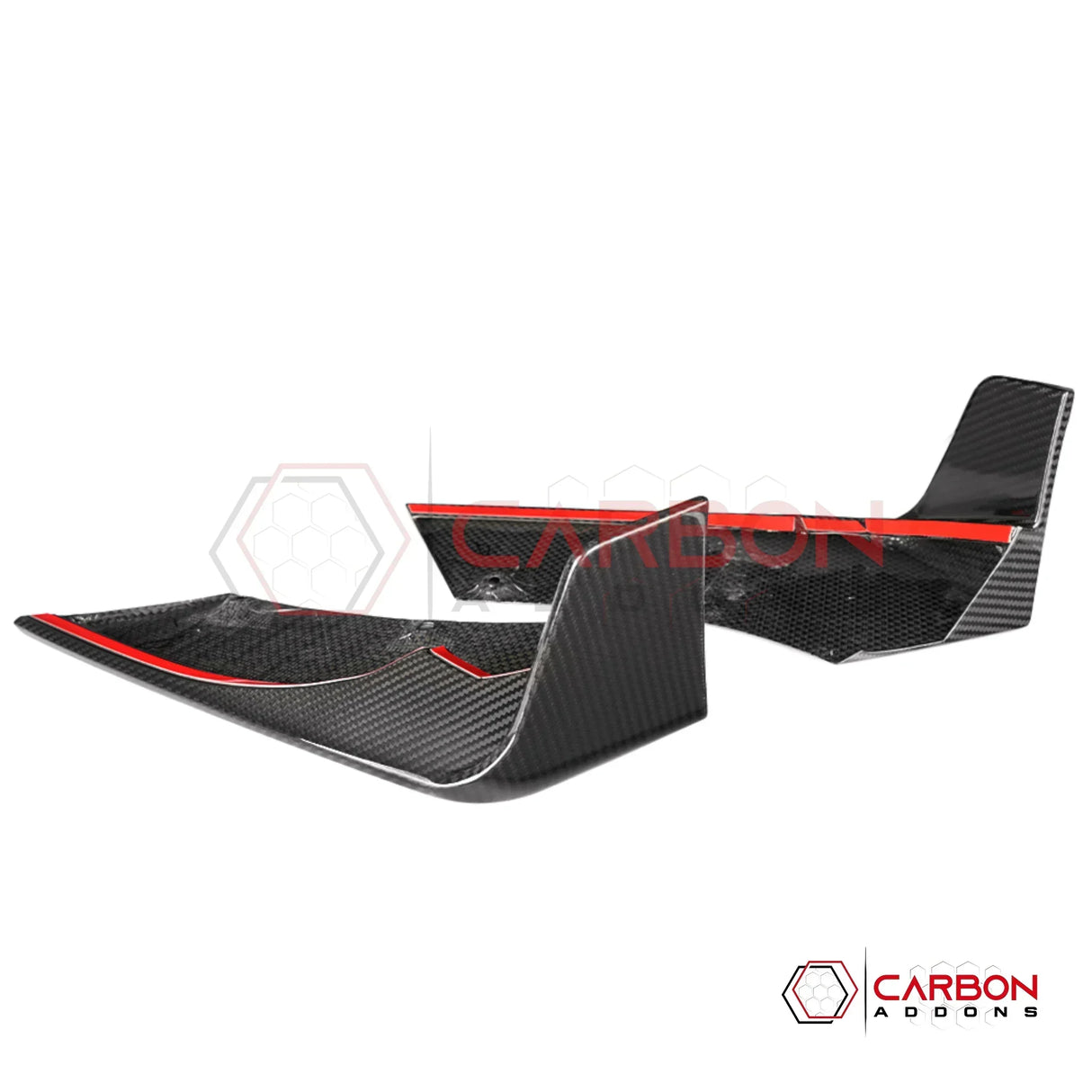 C8 Corvette Z06 / E-Ray Dry Carbon Fiber Rear Diffuser Side Splitter Blades