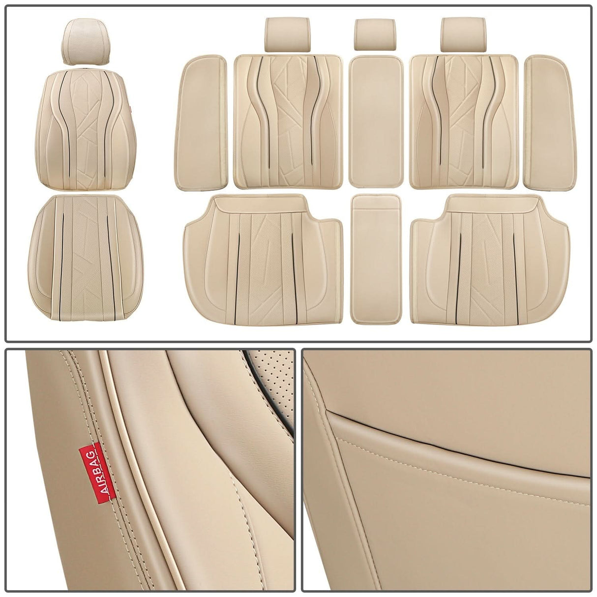 Touring Series Full Set Seat Covers - Beige