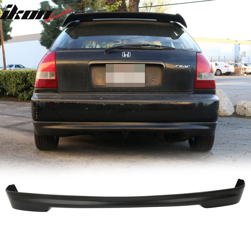 Fits Honda Civic EK 99-00 3Dr PP Front + Rear Bumper Lip Spoiler