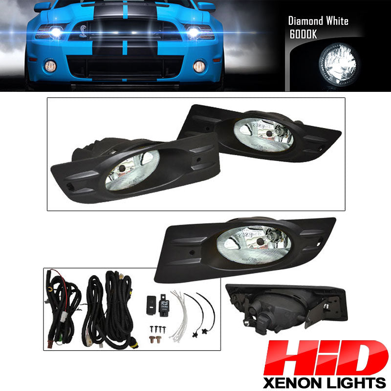 6000K Hid For Honda Accord 06-07 2Door JDM Clear Lens Fog Lights Kit