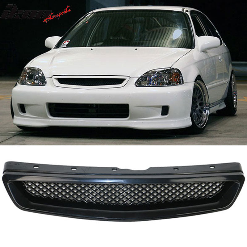 Fits Civic 99-00 T-R Front Bumper Lip Front Grille Sun Window Visor