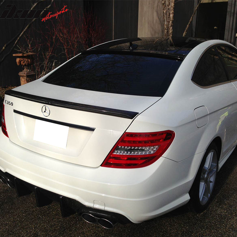 Fits 12-15 C204 Coupe Trunk Spoiler & OE Roof Wing