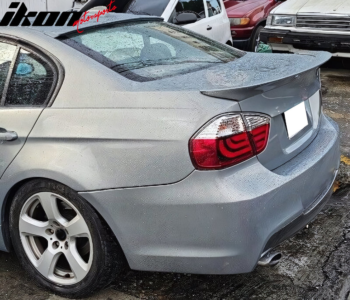 Fits 05-11 BMW E90 AC Trunk Spoiler & Roof Wing ABS