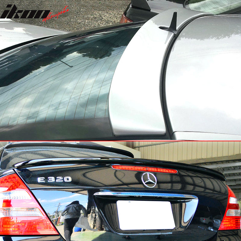 Fits 03-05 Benz W211 Trunk Spoiler & L Type Roof Wing UnABS