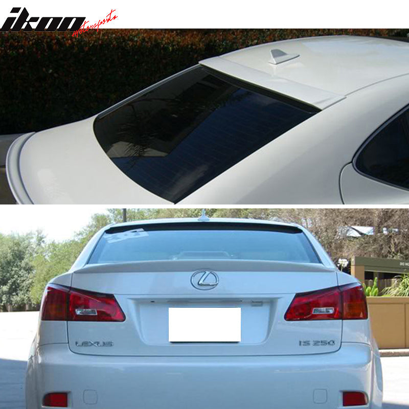 2006-2013 Lexus IS250 OE Style #077 White Trunk Spoiler+ Roof Wing ABS