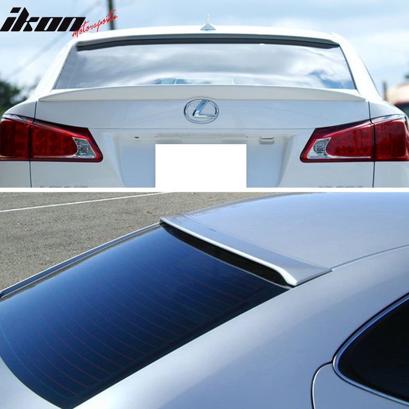 2006-2013 Lexus IS250 OE Style #1G1 Tungsten Trunk + Roof Spoiler ABS