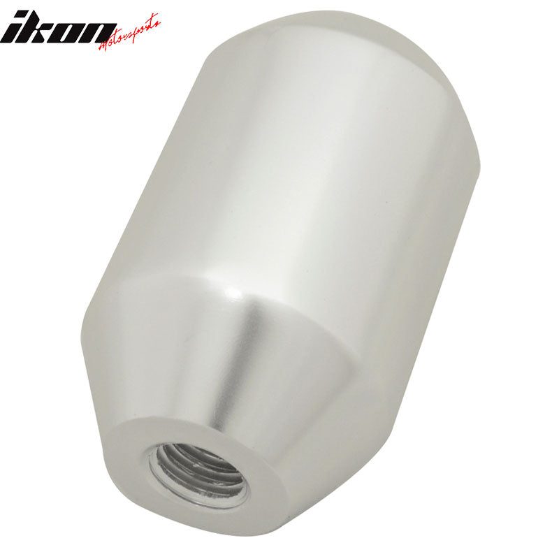 Silver 10X1.5MM MT Transmission MUG Gear Shift Knob+BD Badge Emblem