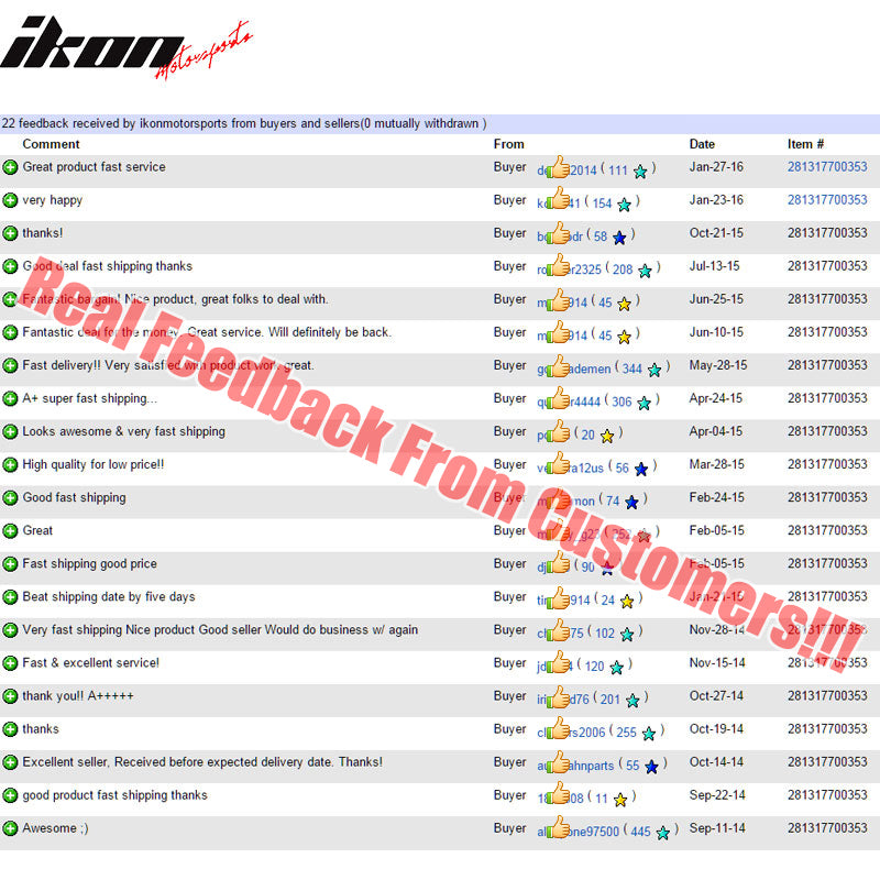 Black 6-Bolt Steering Wheel 280MM & Horn Button Fits Honda Acura