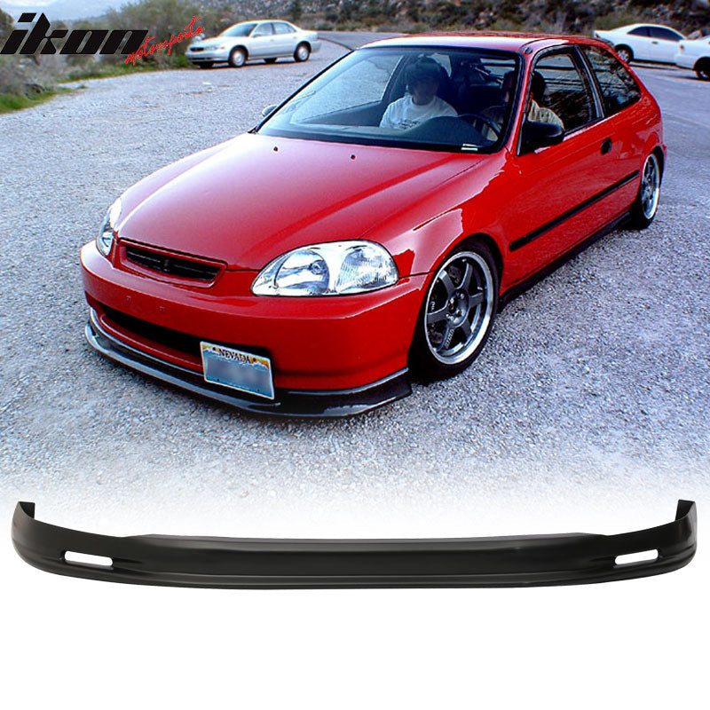 Fits Honda Civic 96-98 Front Bumper Lip Spoiler + Sun Window Visor