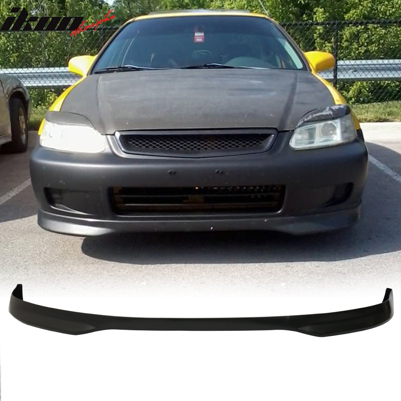Fits Honda Civic 96-98 T-R Front Bumper Lip Spoiler +Sun Window Visor