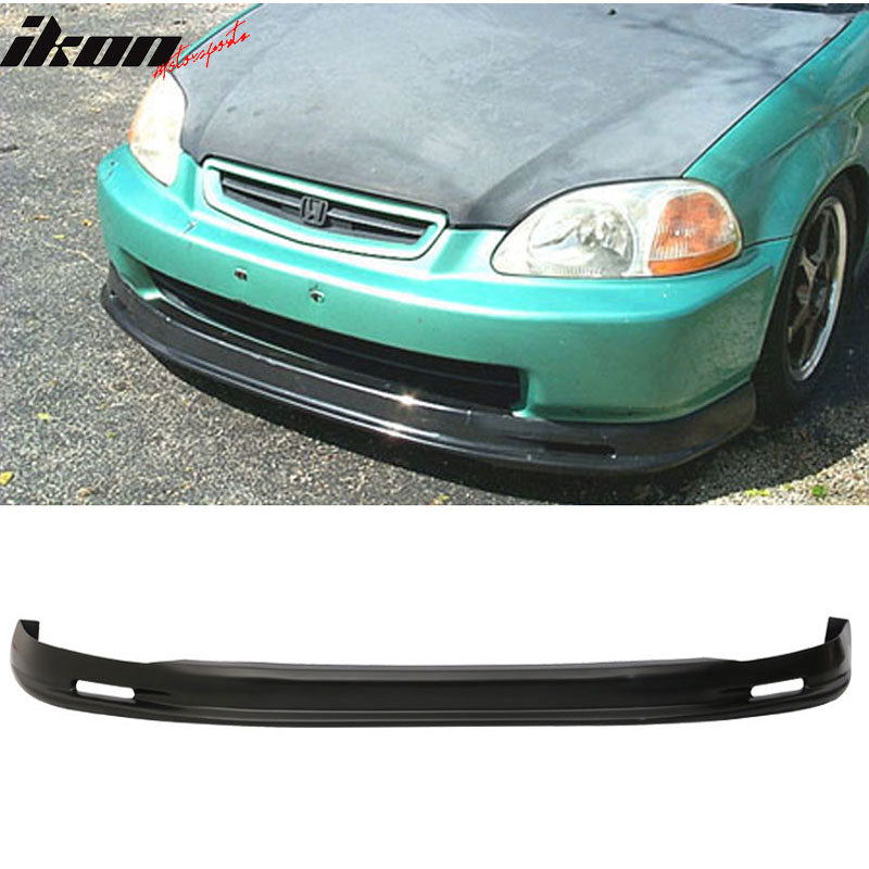 Fits Honda Civic 96-98 PP Front Bumper Lip Spoiler + Sun Window Visor