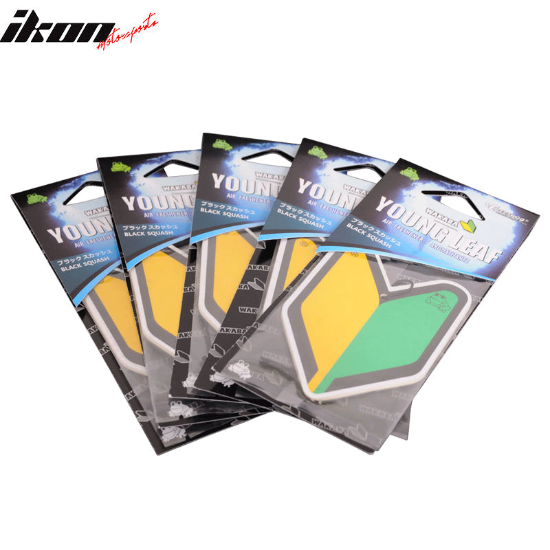 Treefrog Young Leaf Paper Freshener Air Freshener Squash Scent 5 Pcs