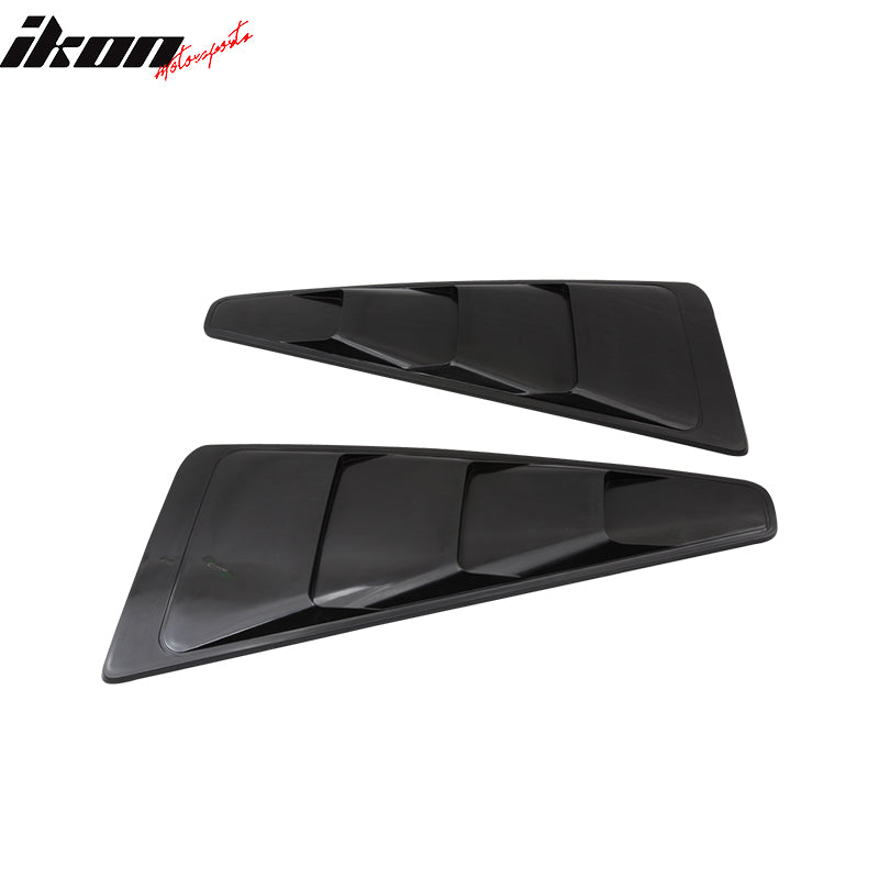 2005-2014 Ford Mustang 3 Vents Quarter Rear Side Window Louver ABS