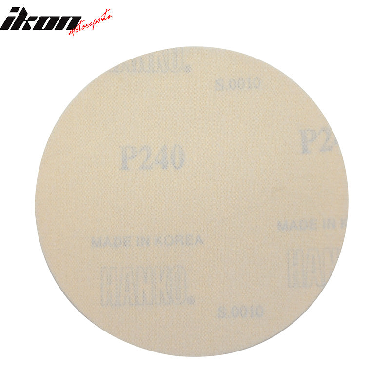 50PC Disc 240 Grit PSA 5" Sanding Paper Sheets Repair Sandpaper