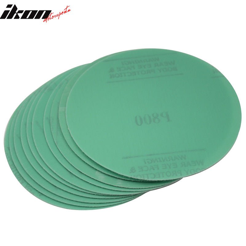100PC Disc 800 Grit 5 PSA Green Sanding Paper Sheets Repair Sand