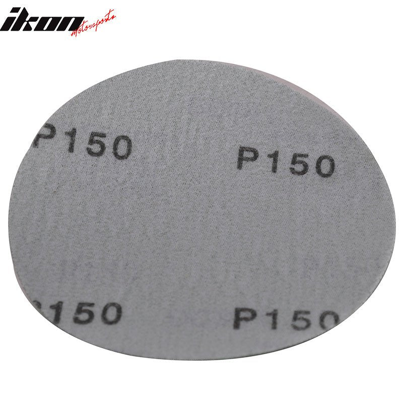 100PC 5" Wet Dry No Hole Sand Paper Disc 150 Grit Repair Sandpaper
