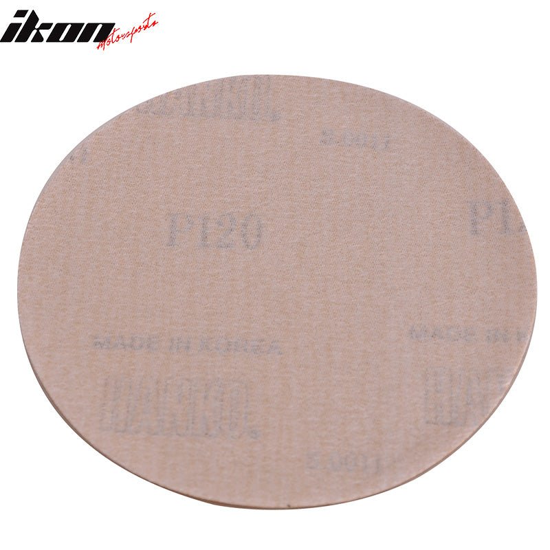 100PC 5" Dry No Hole Sand Sanding Paper 120 Grit Repair Sanding Disc