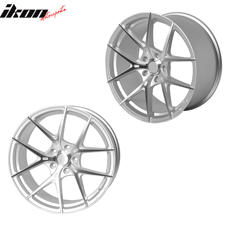 (4) 19X8.5 +35 5X114.3 5 Split Spoke Wheels Rims Replacement For Car