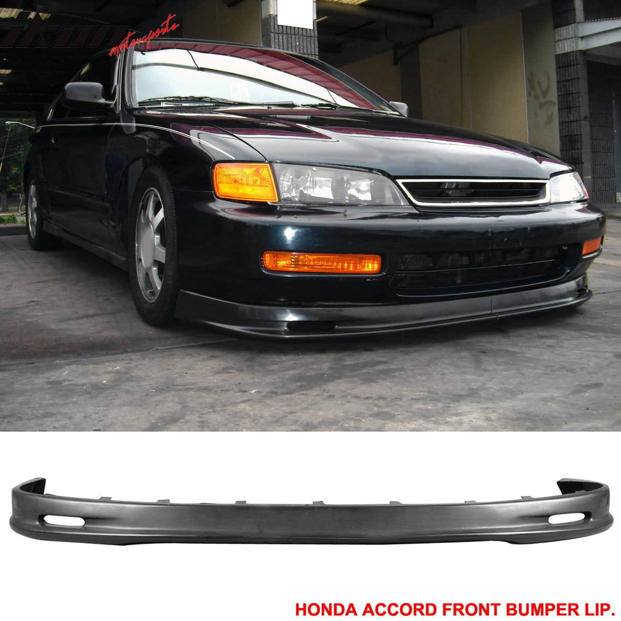 Fits 96-97 Honda Accord Mugen Front Bumper Lip + Sun Window Visor