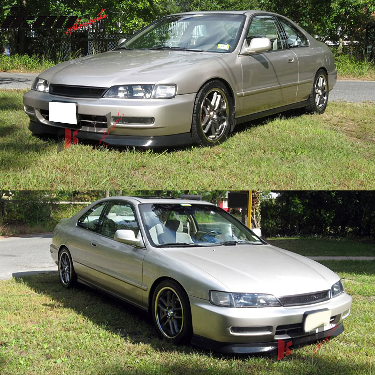 Fits 96-97 Honda Accord TR Front Bumper Lip + Sun Window Visor