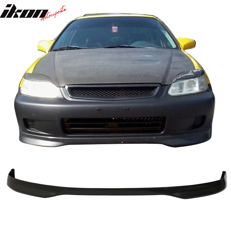 Fits 96-98 Honda Civic 3Dr TR Front Bumper Lip + Sun Window Visor