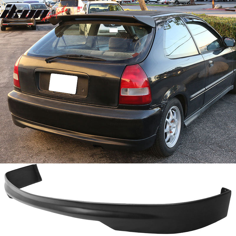 Fits 96-98 Honda Civic 3Dr JDM JUN Front + Rear Bumper Lip