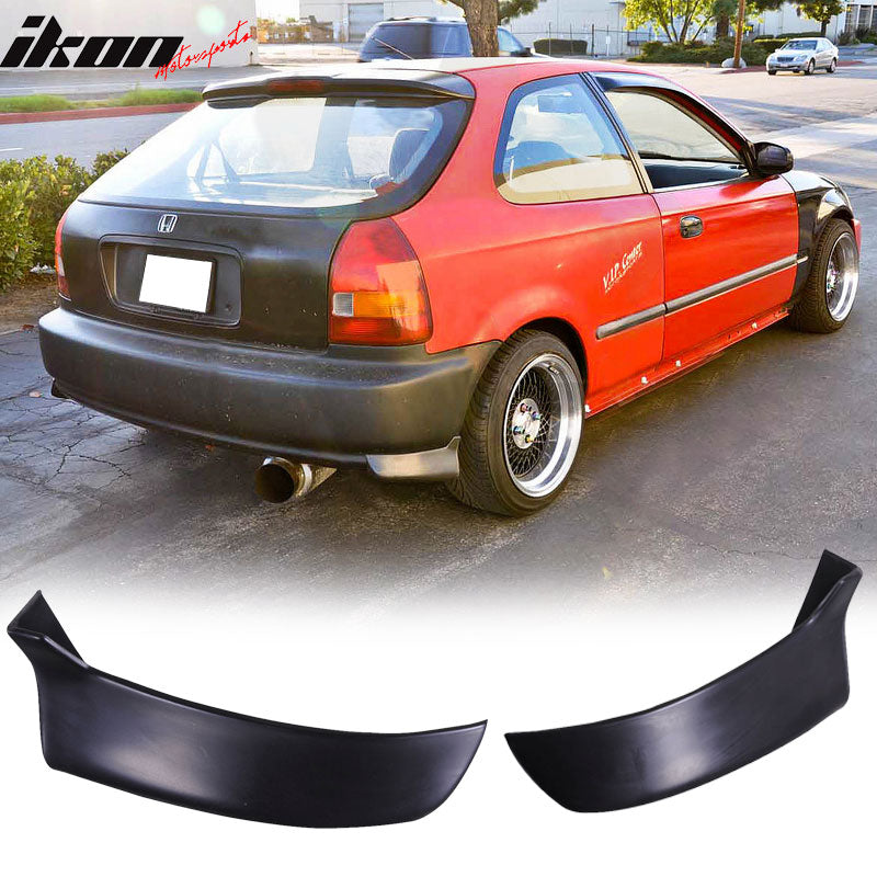Fits 96-98 Civic 3Dr TR Front Bumper Lip + Rear Lip Valance Spats 2PC