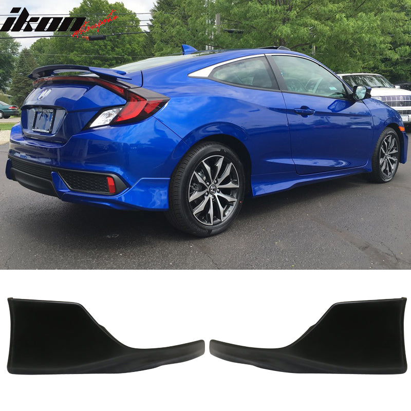 Special Deal Fits 16-18 Civic Coupe HFP PP Front + PU Rear Bumper Lip