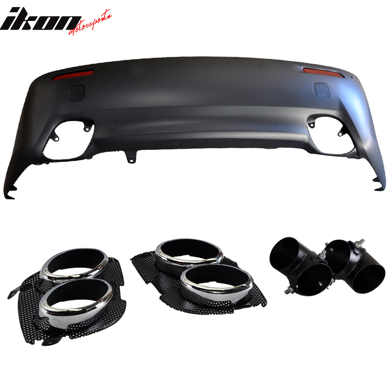 Fits 06-13 Lexus IS250 IS350 ISF Rear Bumper Dual Tip NO PDC