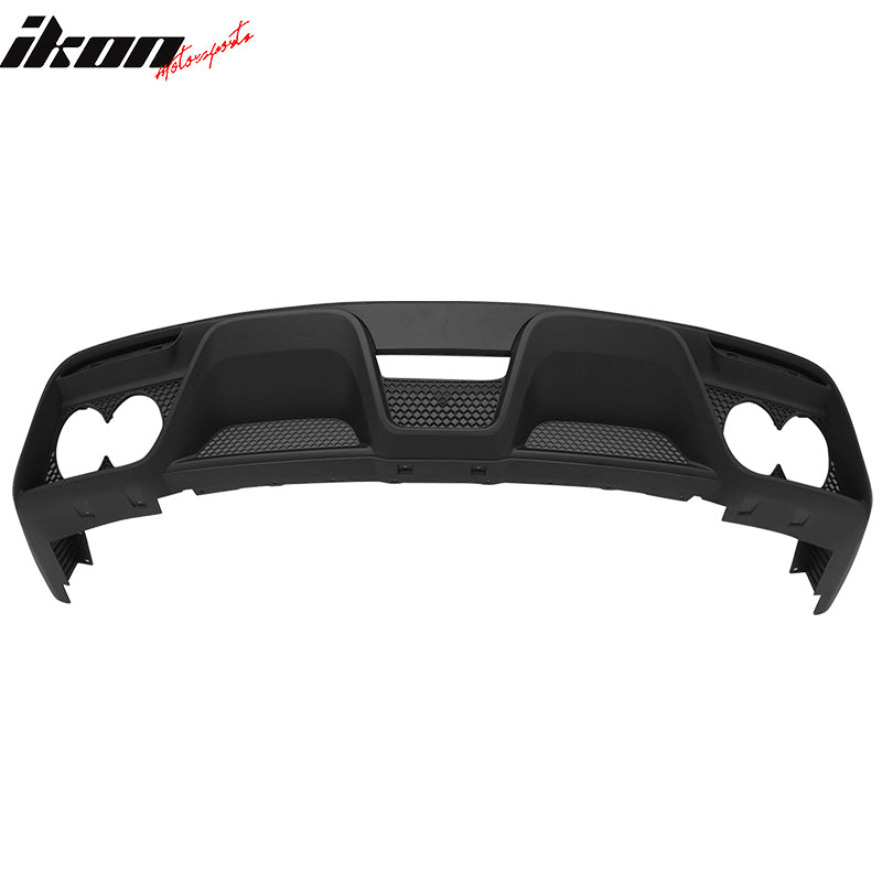 2015-2017 Ford Mustang Rear Bumper Diffuser w/ Dual Exhaust Pipes