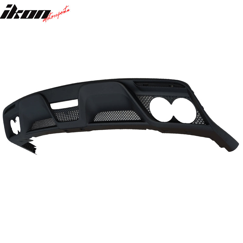 2015-2017 Ford Mustang Rear Bumper Diffuser w/ Dual Exhaust Pipes