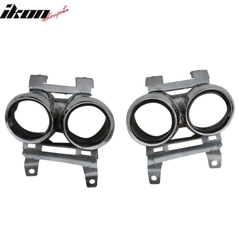 2015-2017 Ford Mustang Rear Bumper Diffuser w/ Dual Exhaust Pipes