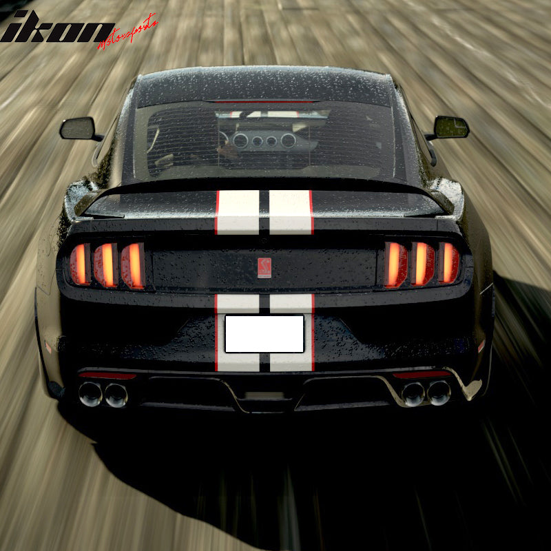 2015-2017 Ford Mustang Front Bumper Rear Diffuser & Dual Trunk Spoiler