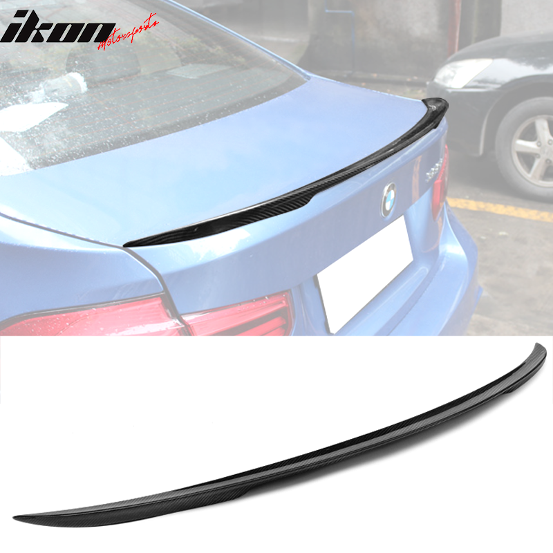 2012-2020 BMW 3-Series F30 F80 P Style Carbon Fiber Trunk Spoiler Wing