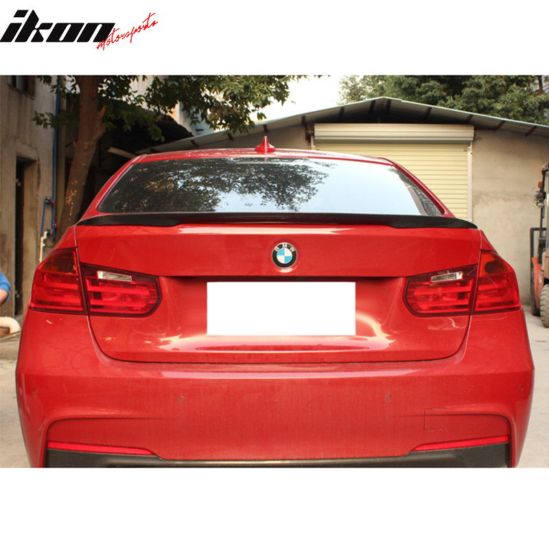 2012-2020 BMW 3-Series F30 F80 P Style Carbon Fiber Trunk Spoiler Wing