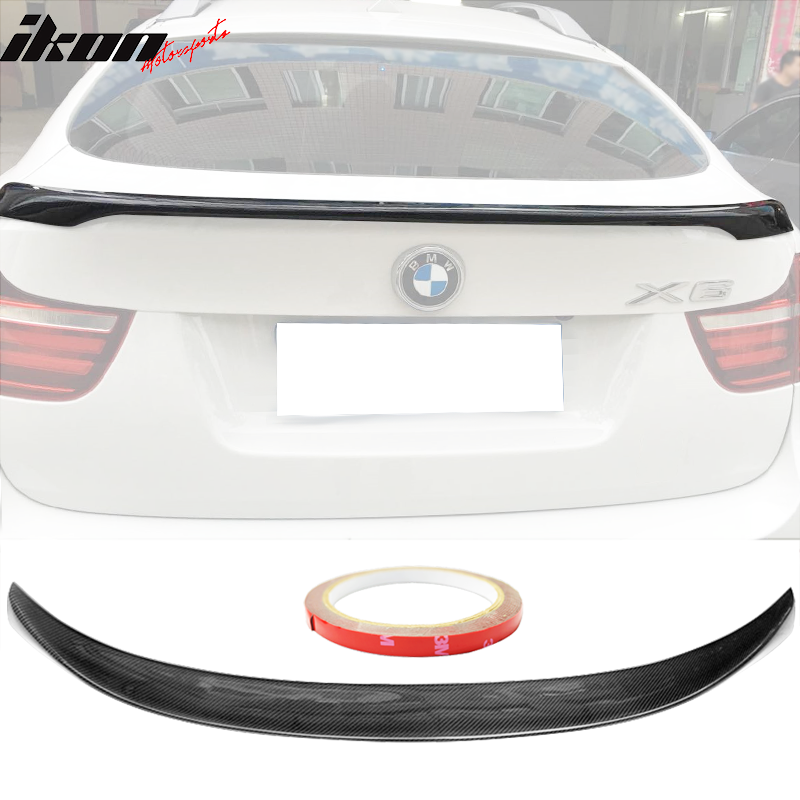 2008-2014 BMW X6 E71 Performance 2 Style Carbon Fiber Trunk Spoiler