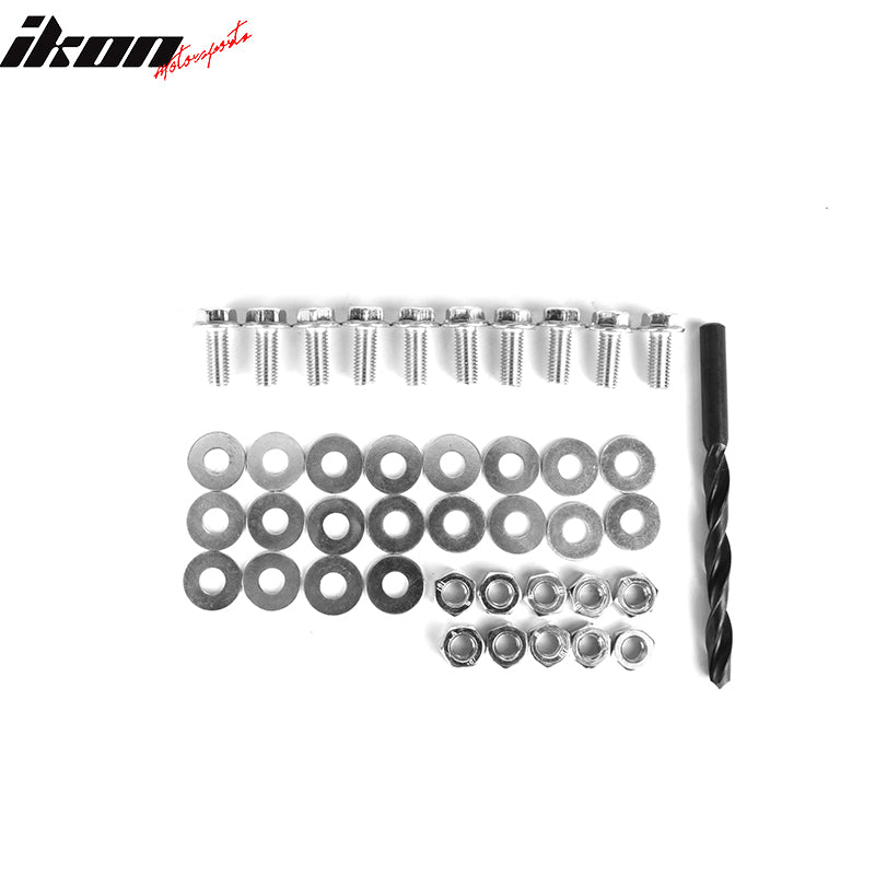 2014-2016 Benz CLA Class Front Bumper Splitter Lip Hardware CF Print