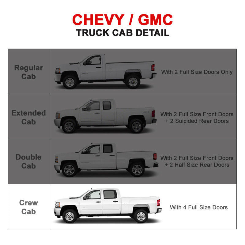 2019-2022 Chevy Silverado GMC Sierra Crew Cab Factory Style Side Step