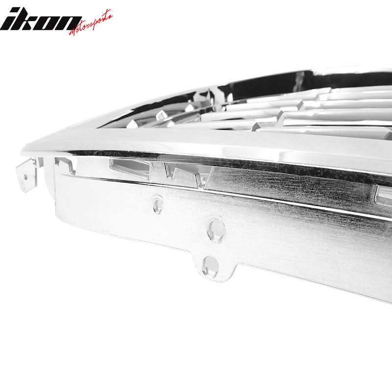 2015-2019 GMC Yukon Denali Front Upper Grille Chrome + Red GMC Emblem