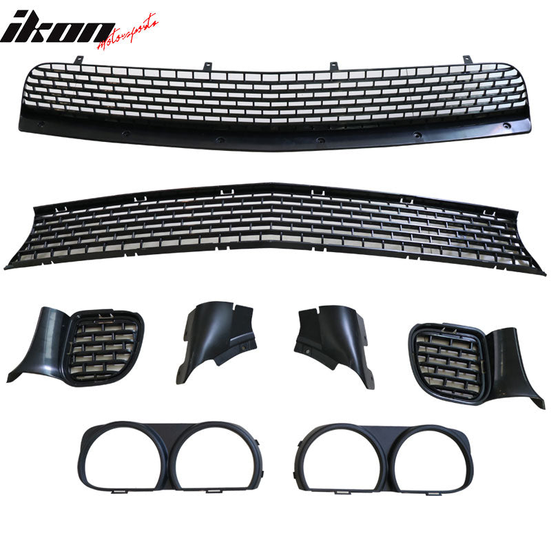 2008-2014 Dodge Challenger Front Bumper + Demon Lip + Fender Flares