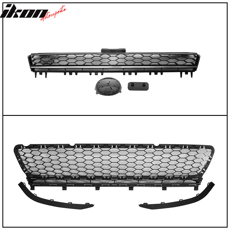 2015-2016 Golf 7 MK7 GTI Type Bumper + Front Logo Badge Base
